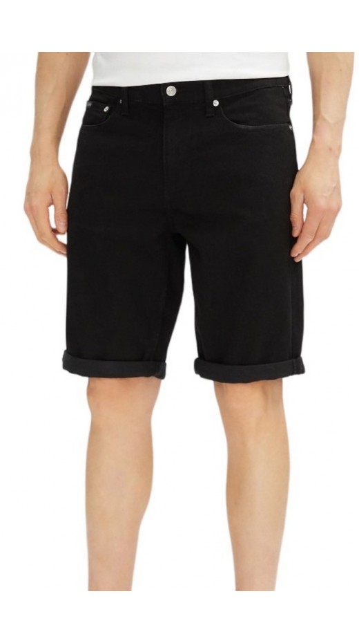 CALVIN KLEIN JEANS SLIM SHORT ΒΕΡΜΟΥΔΑ ΑΝΔΡΙΚΗ BLACK DENIM