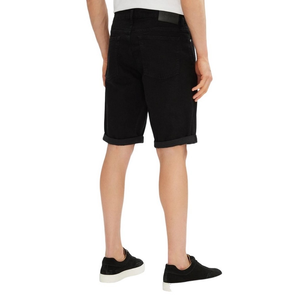 CALVIN KLEIN JEANS SLIM SHORT ΒΕΡΜΟΥΔΑ ΑΝΔΡΙΚΗ BLACK DENIM