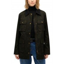 SUPERDRYD3 OVIN WAX JACKET ΜΠΟΥΦΑΝ ΓΥΝΑΙΚΕΙΟ OLIVE