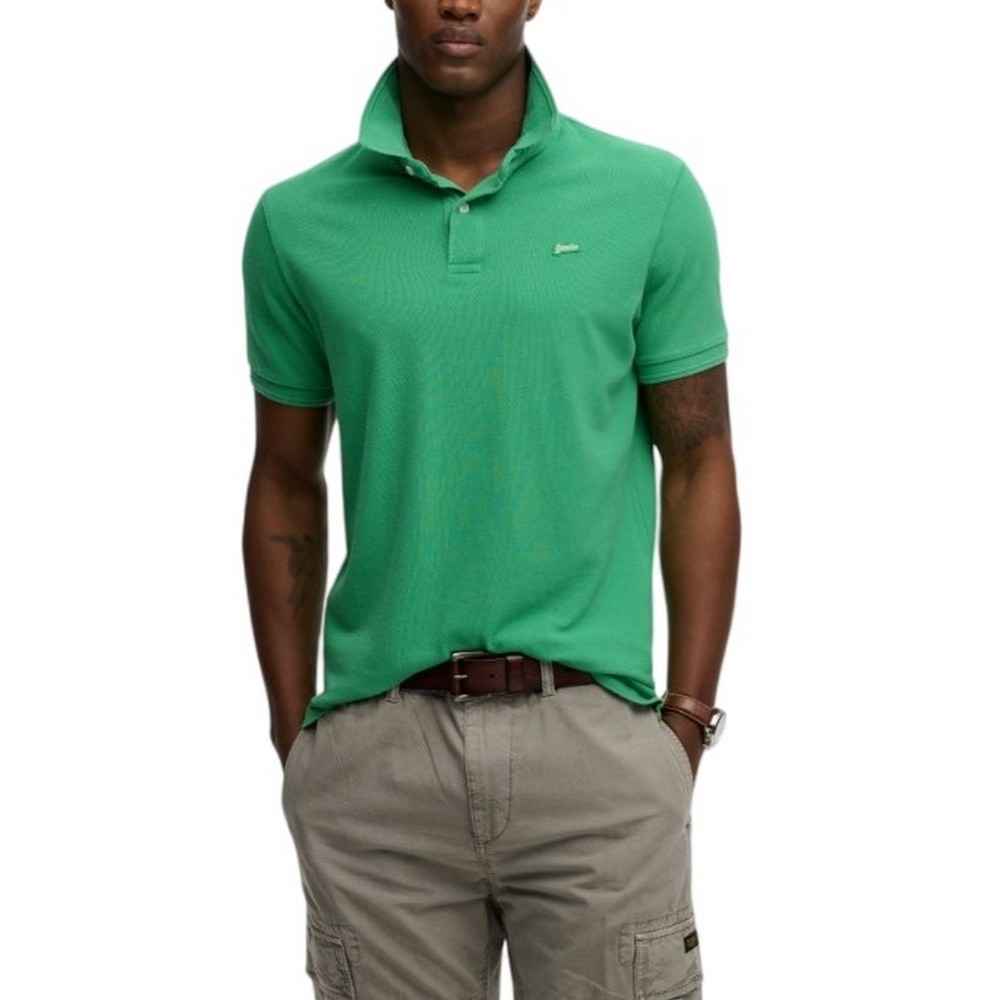 SUPERDRY D1 CLASSIC PIQUE POLO T-SHIRT ΜΠΛΟΥΖΑ ΑΝΔΡΙΚΗ GREEN