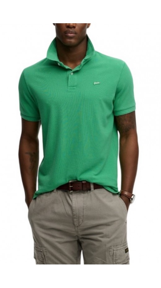 SUPERDRY D1 CLASSIC PIQUE POLO T-SHIRT ΜΠΛΟΥΖΑ ΑΝΔΡΙΚΗ GREEN