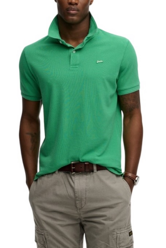 SUPERDRY D1 CLASSIC PIQUE POLO T-SHIRT ΜΠΛΟΥΖΑ ΑΝΔΡΙΚΗ GREEN