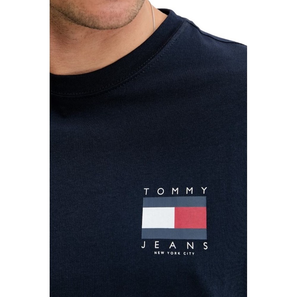 TOMMY JEANS REG FLAG GRAPH BCKPRNT T-SHIRT ΜΠΛΟΥΖΑ ΑΝΔΡΙΚΗ NAVY