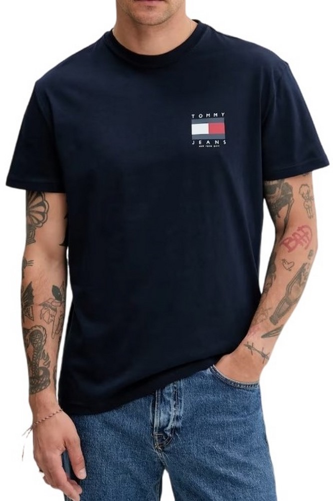 TOMMY JEANS REG FLAG GRAPH BCKPRNT T-SHIRT ΜΠΛΟΥΖΑ ΑΝΔΡΙΚΗ NAVY