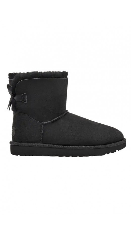 UGG MINI BAILEY BOW II CLASSIC MINI BOOT ΜΠΟΤΑ ΓΥΝΑΙΚΕΙΑ BLACK