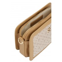 TOMMY HILFIGER JACQUARD CAMERA BAG ΤΣΑΝΤΑ ΓΥΝΑΙΚΕΙΑ BEIGE