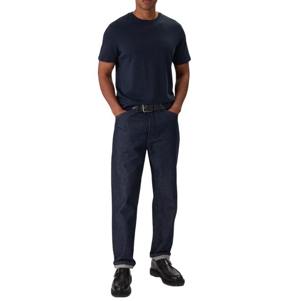 CALVIN KLEIN SUPIMA CHEST EMB CREWNECK T-SHIRT ΜΠΛΟΥΖΑ ΑΝΔΡΙΚΗ NAVY