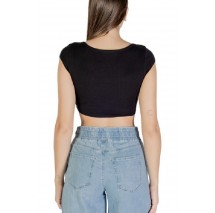 TOMMY JEANS SP CRP RIB SS TOP ΤΟΠ ΓΥΝΑΙΚΕΙΟ BLACK