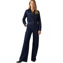 LEVIS® RINOA WIDE LEG JUMPSUIT-FLAT FINISH ΦΟΡΜΑ ΟΛΟΣΩΜΗ DARK INDIGO