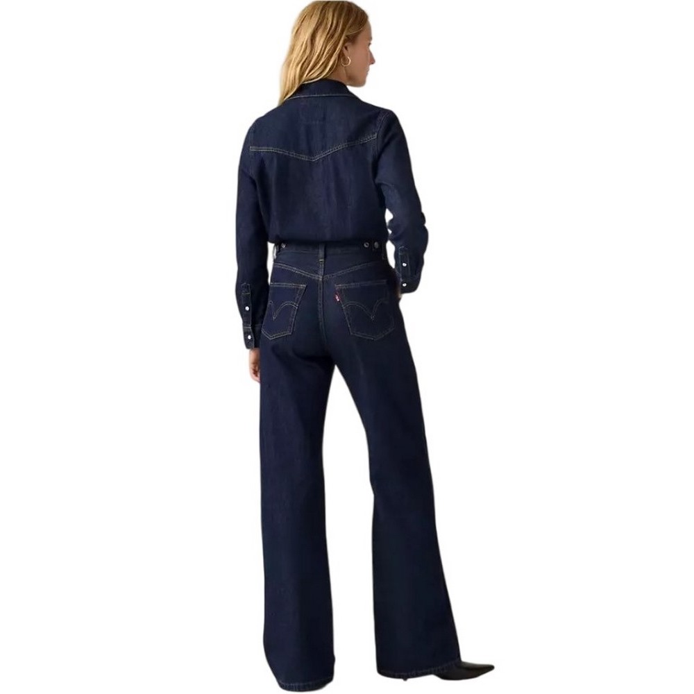 LEVIS® RINOA WIDE LEG JUMPSUIT-FLAT FINISH ΦΟΡΜΑ ΟΛΟΣΩΜΗ DARK INDIGO