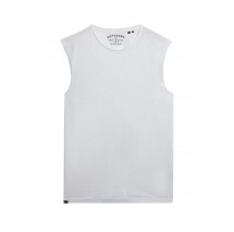SUPERDRY D3 OVIN RAW EDGE SLUB TANK ΑΜΑΝΙΚΗ ΜΠΛΟΥΖΑ ΑΝΔΡΙΚΗ WHITE