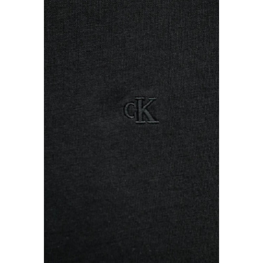 CALVIN KLEIN JEANS SMOOTH CTTN SOLID CREWNK TEE T-SHIRT ΜΠΛΟΥΖΑ ΑΝΔΡΙΚΗ BLACK