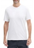CALVIN KLEIN JEANS SMOOTH CTTN SOLID CREWNK TEE T-SHIRT ΜΠΛΟΥΖΑ ΑΝΔΡΙΚΗ WHITE