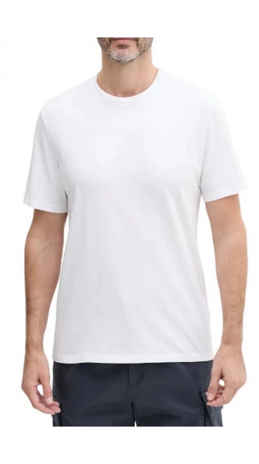 CALVIN KLEIN JEANS SMOOTH CTTN SOLID CREWNK TEE T-SHIRT ΜΠΛΟΥΖΑ ΑΝΔΡΙΚΗ WHITE