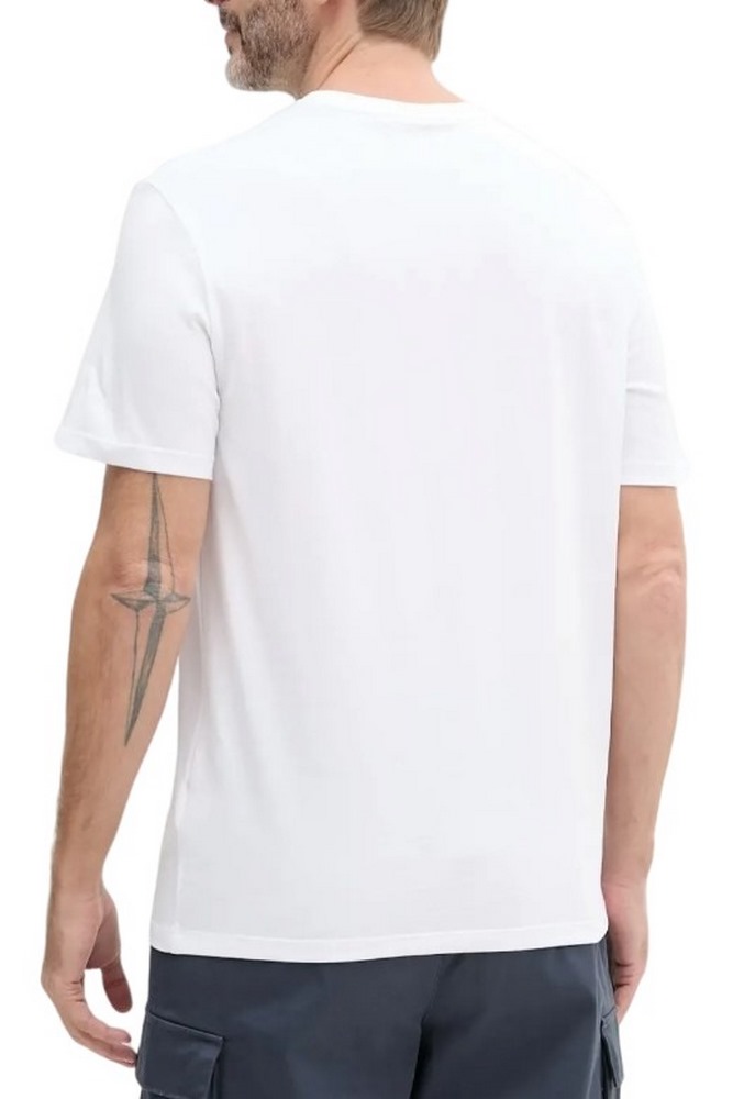 CALVIN KLEIN JEANS SMOOTH CTTN SOLID CREWNK TEE T-SHIRT ΜΠΛΟΥΖΑ ΑΝΔΡΙΚΗ WHITE