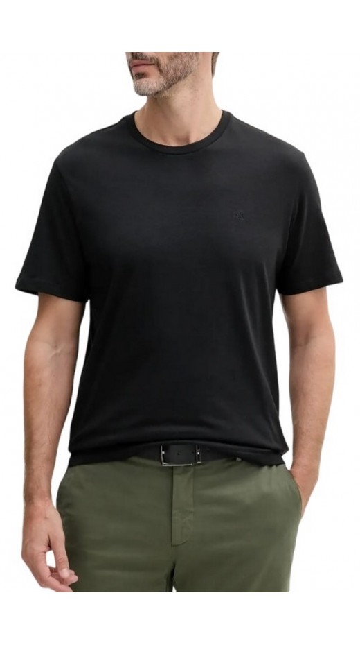 CALVIN KLEIN JEANS SMOOTH CTTN SOLID CREWNK TEE T-SHIRT ΜΠΛΟΥΖΑ ΑΝΔΡΙΚΗ BLACK