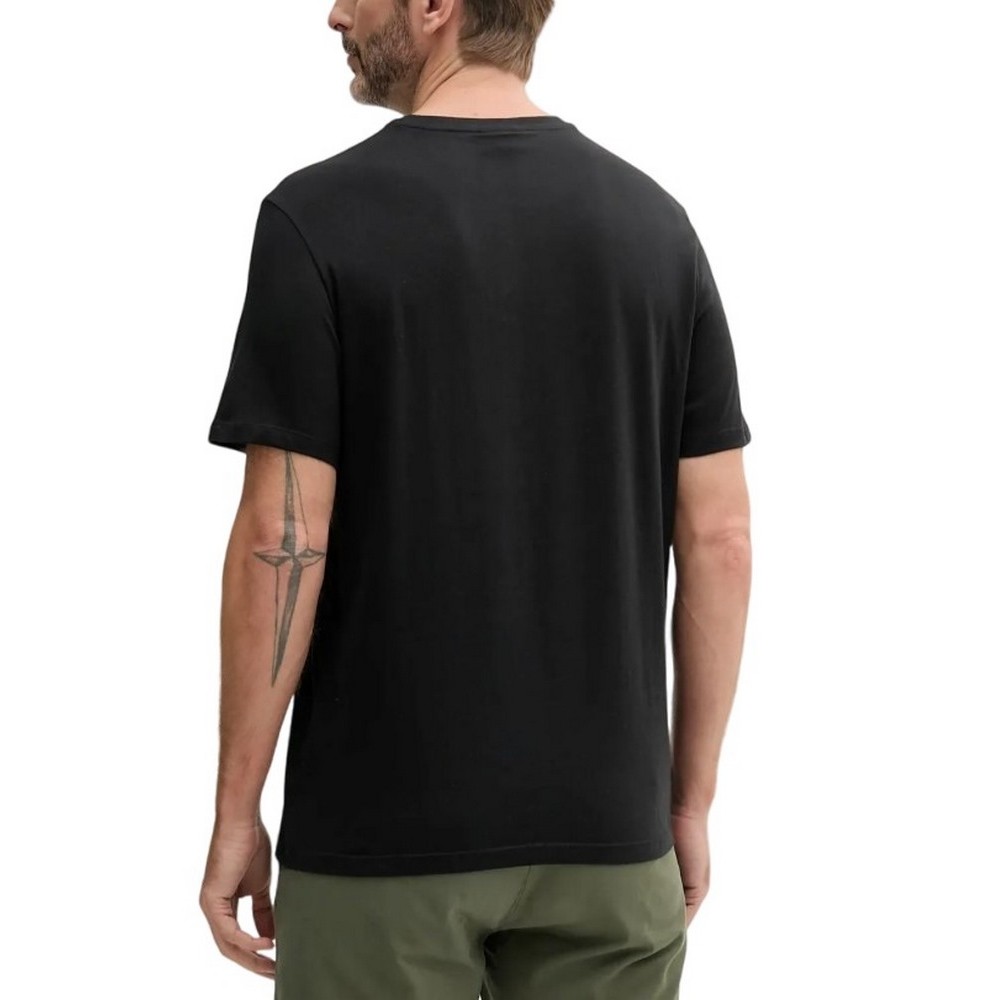 CALVIN KLEIN JEANS SMOOTH CTTN SOLID CREWNK TEE T-SHIRT ΜΠΛΟΥΖΑ ΑΝΔΡΙΚΗ BLACK
