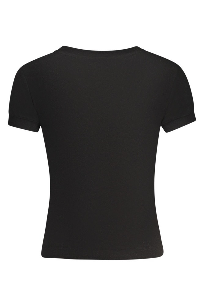 GUESS TINA SS V NECK RIBS TOP ΤΟΠ ΜΠΛΟΥΖΑ ΓΥΝΑΙΚΕΙΑ BLACK