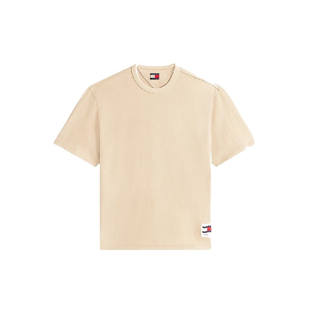 TOMMY JEANS 90S WAVING FLAG T-SHIRT ΜΠΛΟΥΖΑ ΑΝΔΡΙΚΗ BEIGE