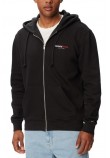 TOMMY JEANS REG DNA BACKPRINT FZ HD ΖΑΚΕΤΑ ΦΟΥΤΕΡ ΑΝΔΡΙΚΗ BLACK