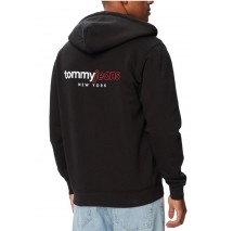 TOMMY JEANS REG DNA BACKPRINT FZ HD ΖΑΚΕΤΑ ΦΟΥΤΕΡ ΑΝΔΡΙΚΗ BLACK