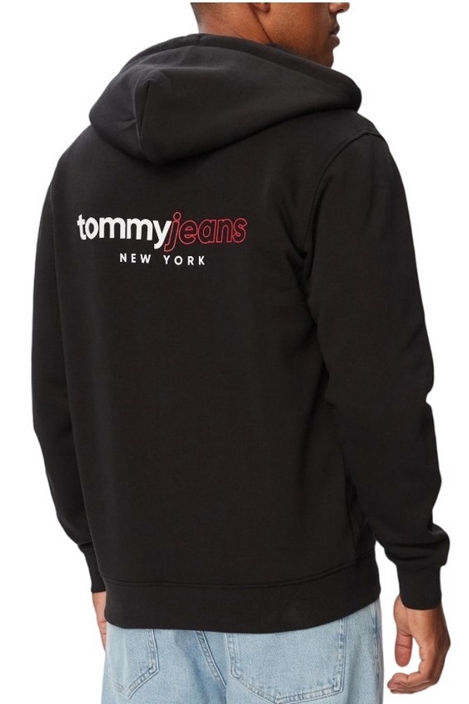 TOMMY JEANS REG DNA BACKPRINT FZ HD ΖΑΚΕΤΑ ΦΟΥΤΕΡ ΑΝΔΡΙΚΗ BLACK