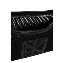 CALVIN KLEIN EMBLEM MESH SHOULDER BAG ΤΣΑΝΤΑ ΓΥΝΑΙΚΕΙΑ BLACK