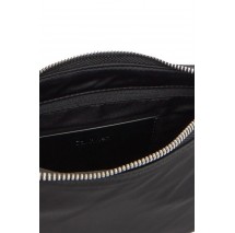 CALVIN KLEIN SATIN NYLON SMALL SHOULDER BAG ΤΣΑΝΤΑ ΓΥΝΑΙΚΕΙΑ BLACK