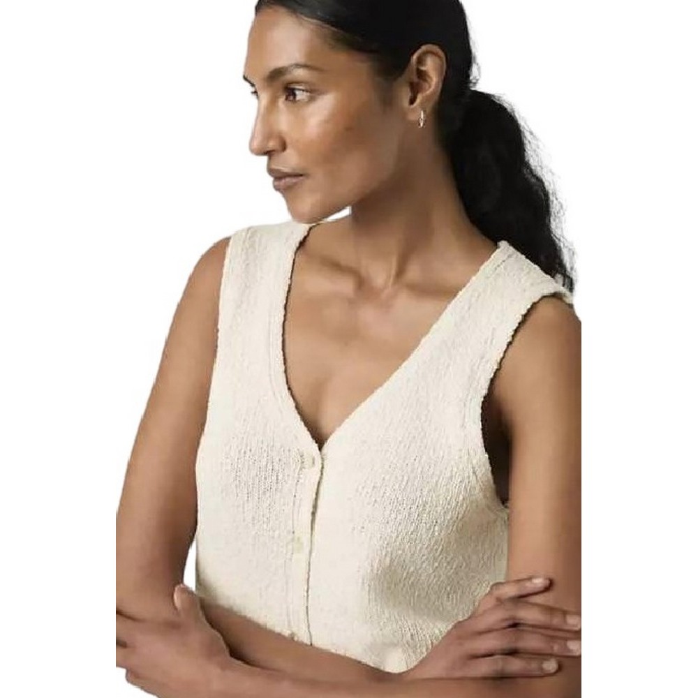 LEVIS HELEN MINI BOUCLE VEST ΓΙΛΕΚΟ ΓΥΝΑΙΚΕΙΟ ECRU