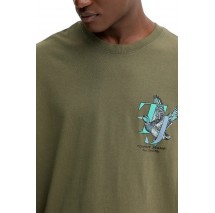 TOMMY JEANS RLX NOVELTY TEE T-SHIRT ΜΠΛΟΥΖΑ ΑΝΔΡΙΚΗ GREEN