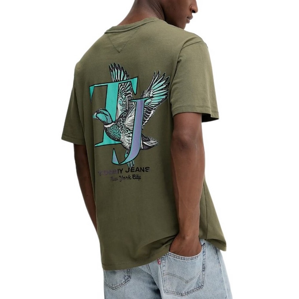TOMMY JEANS RLX NOVELTY TEE T-SHIRT ΜΠΛΟΥΖΑ ΑΝΔΡΙΚΗ GREEN
