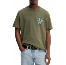 TOMMY JEANS RLX NOVELTY TEE T-SHIRT ΜΠΛΟΥΖΑ ΑΝΔΡΙΚΗ GREEN
