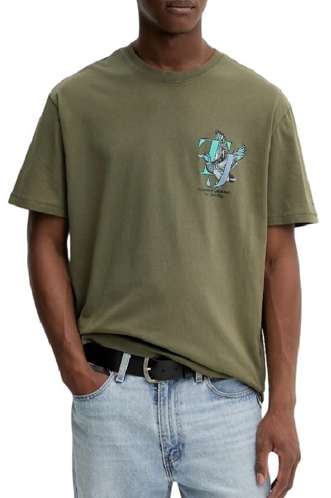 TOMMY JEANS RLX NOVELTY TEE T-SHIRT ΜΠΛΟΥΖΑ ΑΝΔΡΙΚΗ GREEN
