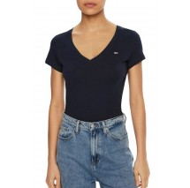 TOMMY JEANS V-NECK TEE T-SHIRT ΜΠΛΟΥΖΑ ΓΥΝΑΙΚΕΙΑ DARK NAVY