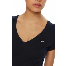 TOMMY JEANS V-NECK TEE T-SHIRT ΜΠΛΟΥΖΑ ΓΥΝΑΙΚΕΙΑ DARK NAVY
