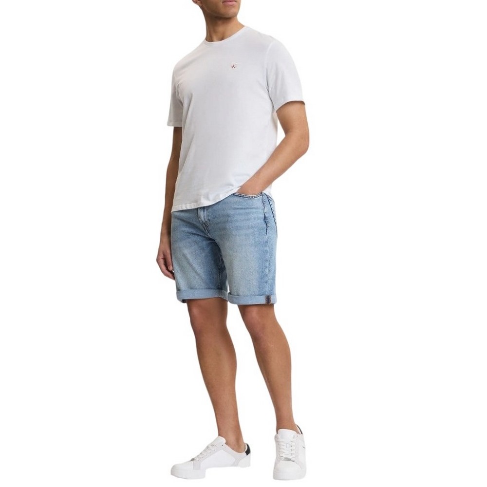 CALVIN KLEIN JEANS SLIM ABNER SHORT ΤΖΙΝ ΣΟΡΤΣ ΑΝΔΡΙΚΟ DENIM LIGHT