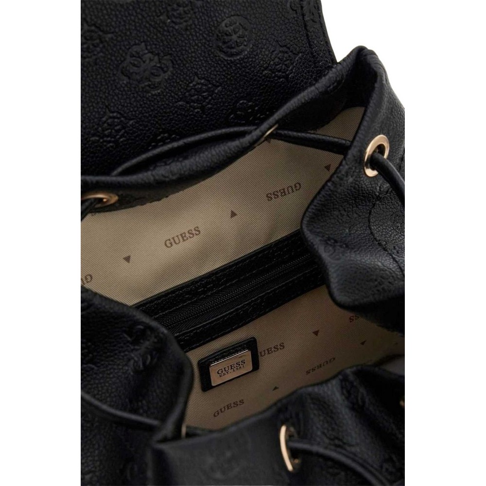 GUESS MANHATTAN II FLAP BACKPACK ΤΣΑΝΤΑ ΓΥΝΑΙΚΕΙΑ BLACK