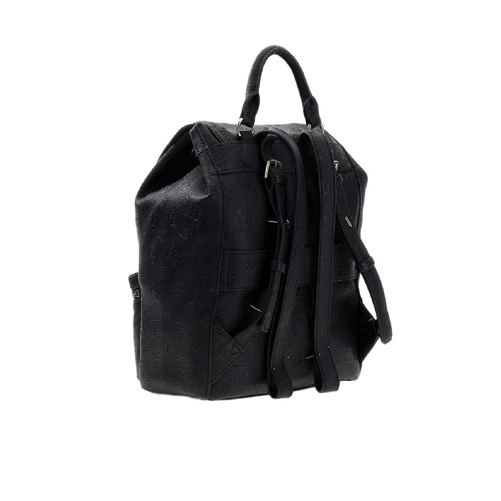 GUESS MANHATTAN II FLAP BACKPACK ΤΣΑΝΤΑ ΓΥΝΑΙΚΕΙΑ BLACK