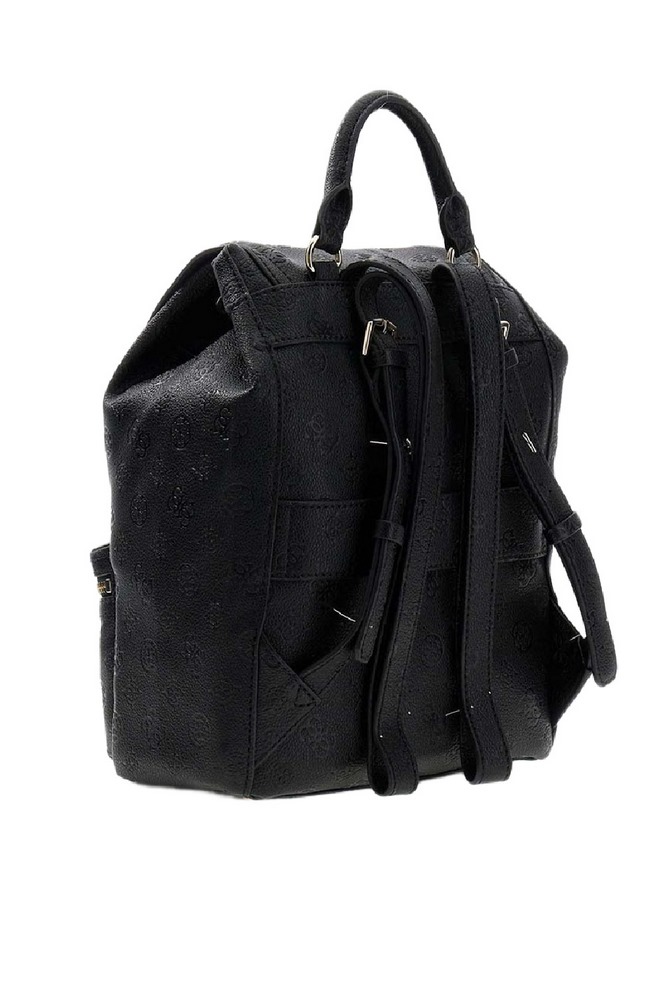 GUESS MANHATTAN II FLAP BACKPACK ΤΣΑΝΤΑ ΓΥΝΑΙΚΕΙΑ BLACK
