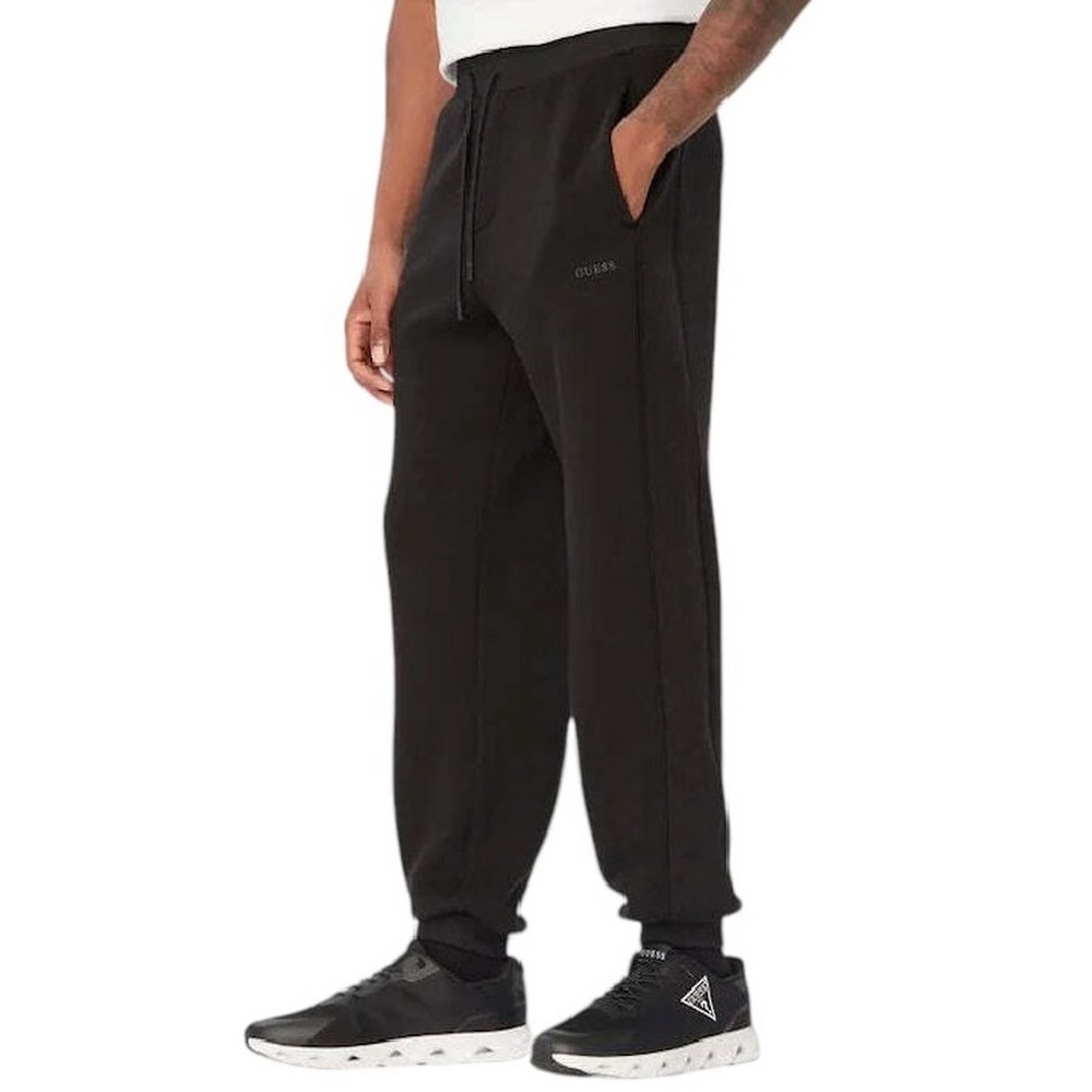 GUESS KENNETH CUFFED JOGGER ΦΟΡΜΑ ΠΑΝΤΕΛΟΝΙ ΑΝΔΡΙΚΟ BLACK