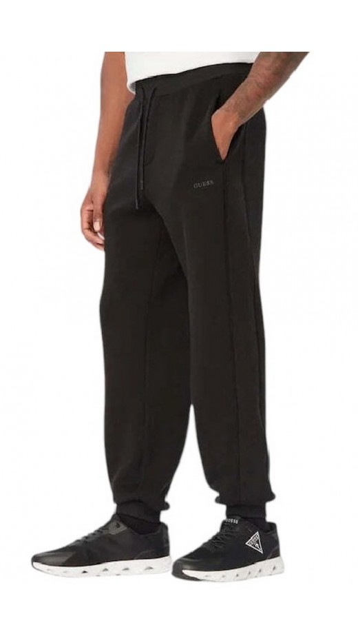 GUESS KENNETH CUFFED JOGGER ΦΟΡΜΑ ΠΑΝΤΕΛΟΝΙ ΑΝΔΡΙΚΟ BLACK