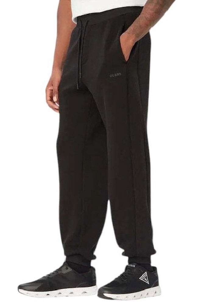 GUESS KENNETH CUFFED JOGGER ΦΟΡΜΑ ΠΑΝΤΕΛΟΝΙ ΑΝΔΡΙΚΟ BLACK