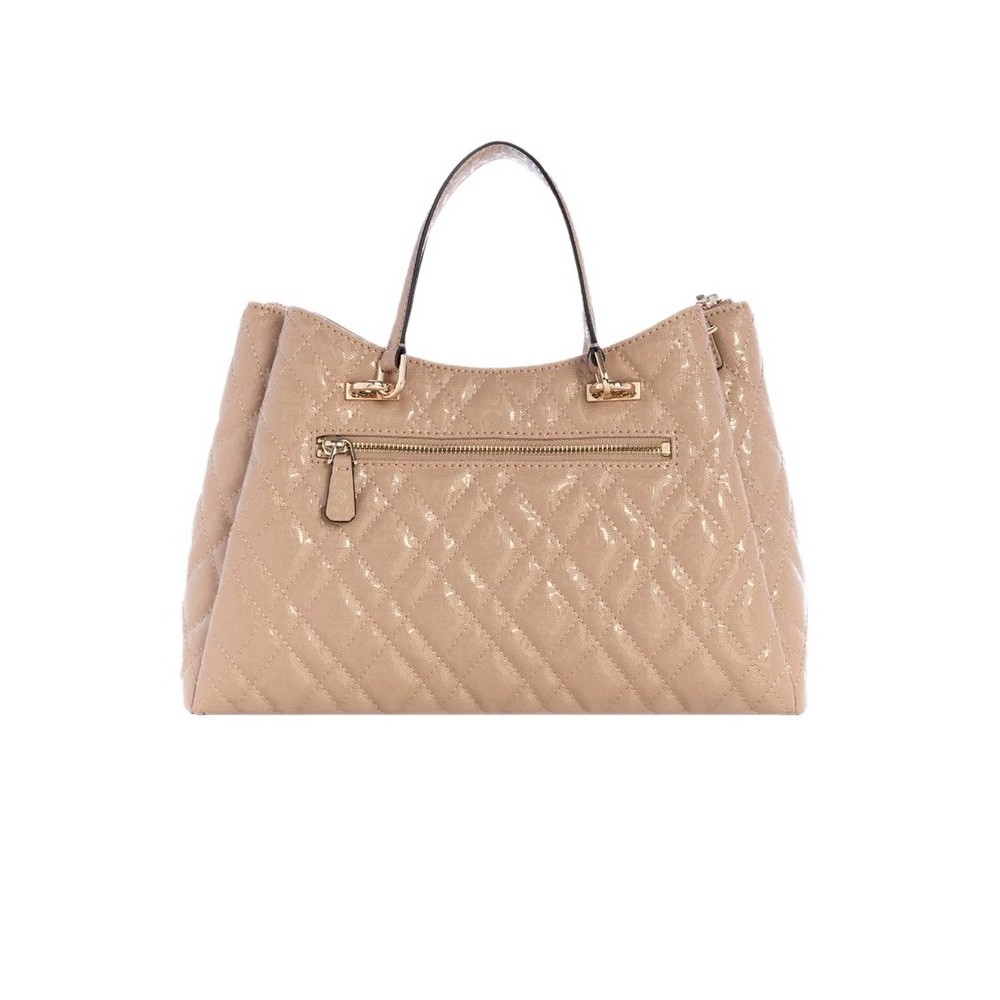 GUESS ISEMAY GFRIEND SHLDR SATCHEL ΤΣΑΝΤΑ ΓΥΝΑΙΚΕΙΑ OFF WHITE