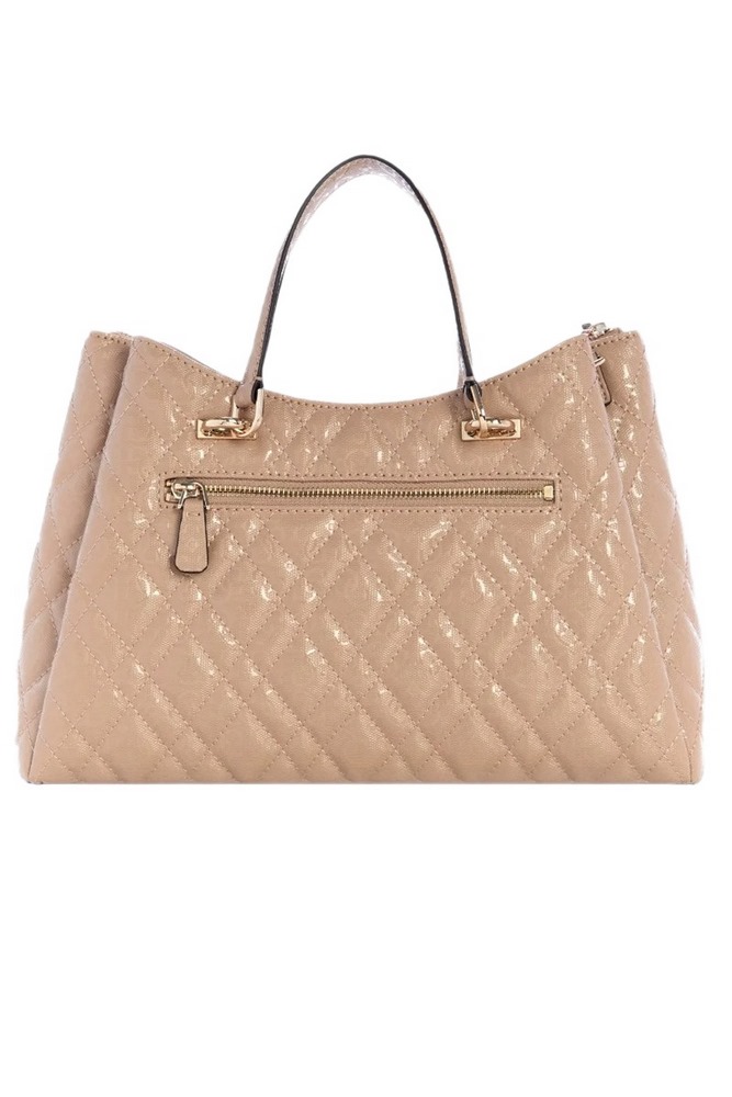 GUESS ISEMAY GFRIEND SHLDR SATCHEL ΤΣΑΝΤΑ ΓΥΝΑΙΚΕΙΑ OFF WHITE