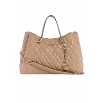 GUESS ISEMAY GFRIEND SHLDR SATCHEL ΤΣΑΝΤΑ ΓΥΝΑΙΚΕΙΑ OFF WHITE