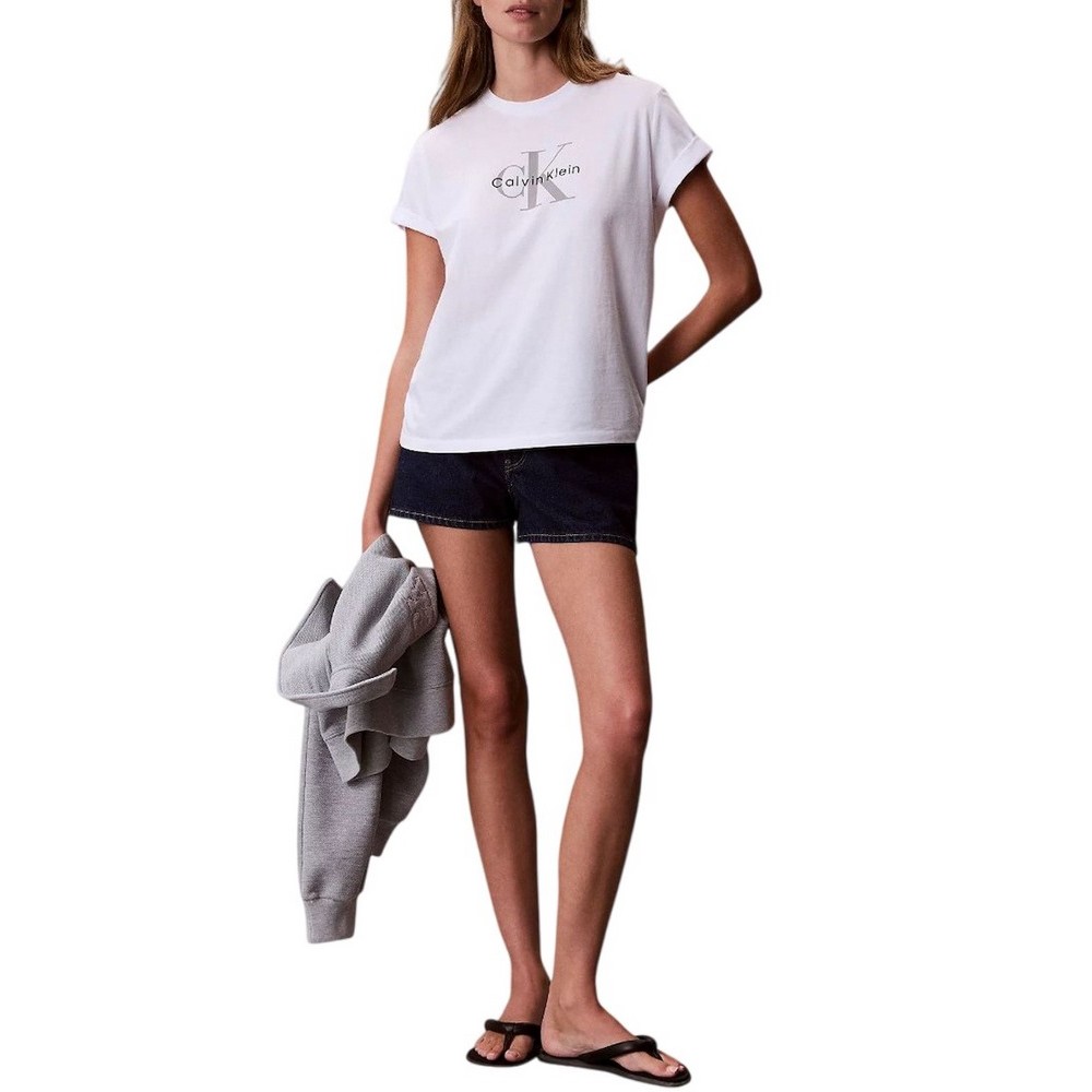 CALVIN KLEIN JEANS ARCHIVE MINI SHORT TRUE INDIGO ΤΖΙΝ ΣΟΡΤΣ ΓΥΝΑΙΚΕΙΟ DARK INDIGO