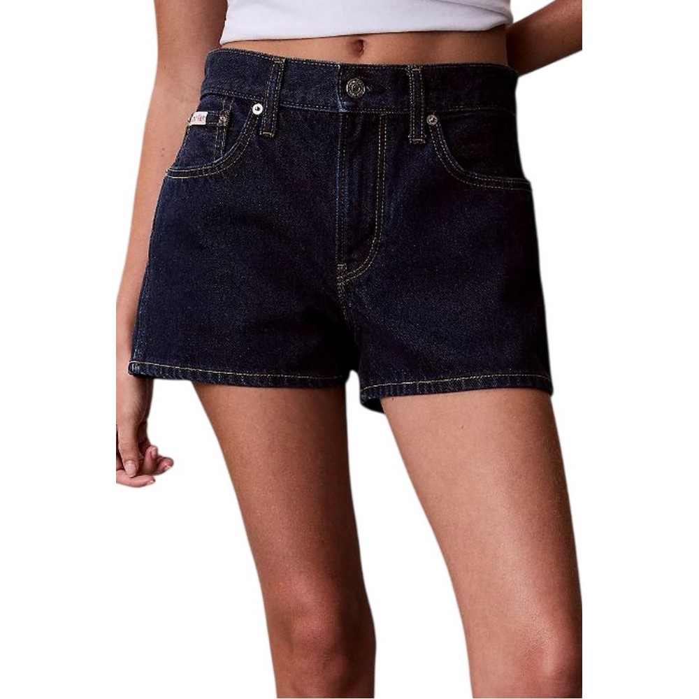 CALVIN KLEIN JEANS ARCHIVE MINI SHORT TRUE INDIGO ΤΖΙΝ ΣΟΡΤΣ ΓΥΝΑΙΚΕΙΟ DARK INDIGO