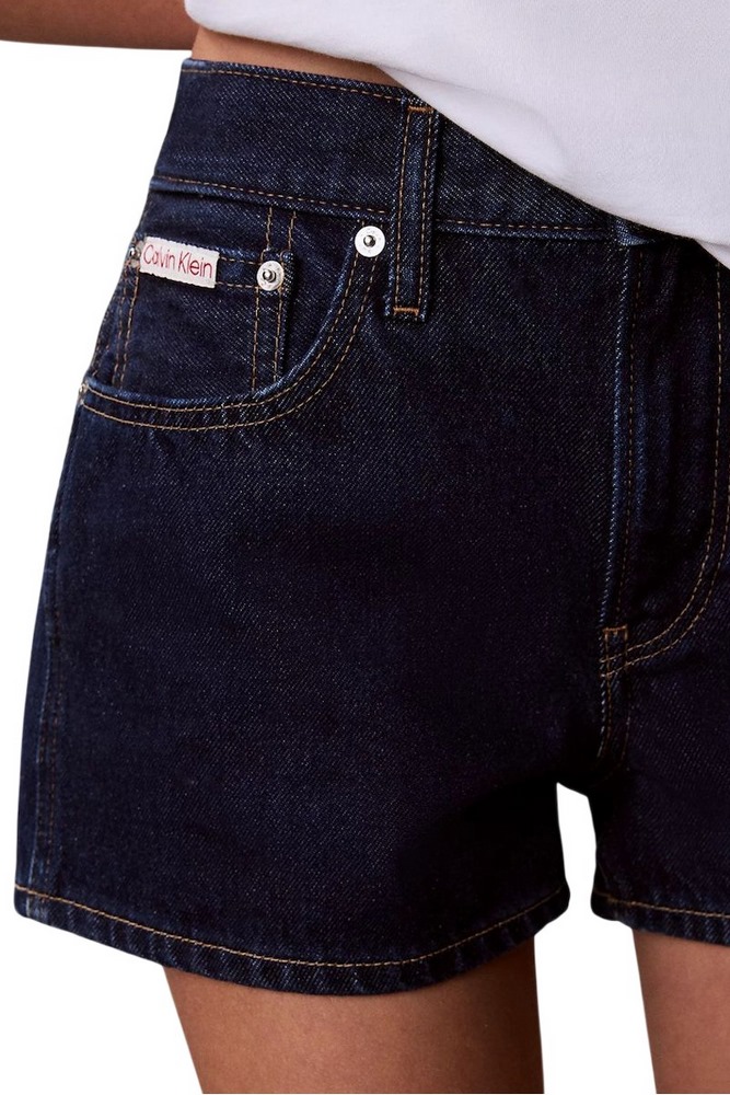 CALVIN KLEIN JEANS ARCHIVE MINI SHORT TRUE INDIGO ΤΖΙΝ ΣΟΡΤΣ ΓΥΝΑΙΚΕΙΟ DARK INDIGO