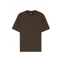 HUGO BOSS JERSEY NIEROS T-SHIRT ΜΠΛΟΥΖΑ ΑΝΔΡΙΚΗ DARK BROWN