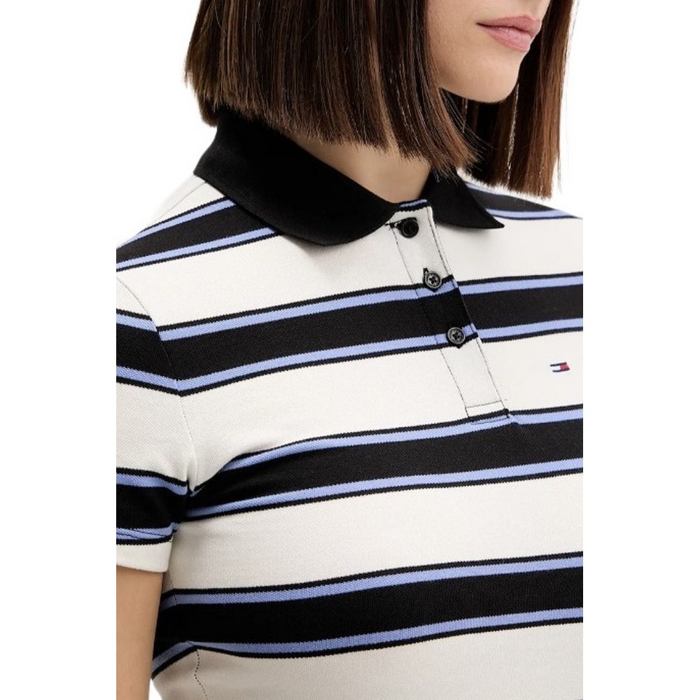 TOMMY JEANS SLIM SH ESSENTIAL POLO ΜΠΛΟΥΖΑ ΓΥΝΑΙΚΕΙΑ ECRU